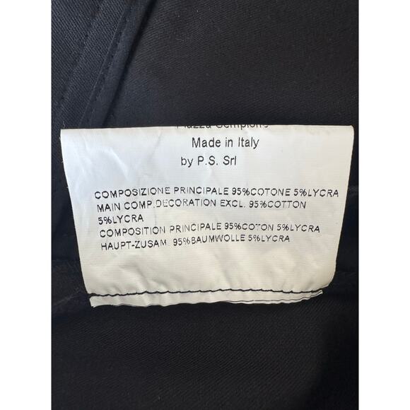 Piazza Sempione Brigette Black Ankle Stretch Trousers Italy 38 US 2 Like New - Picture 10 of 10